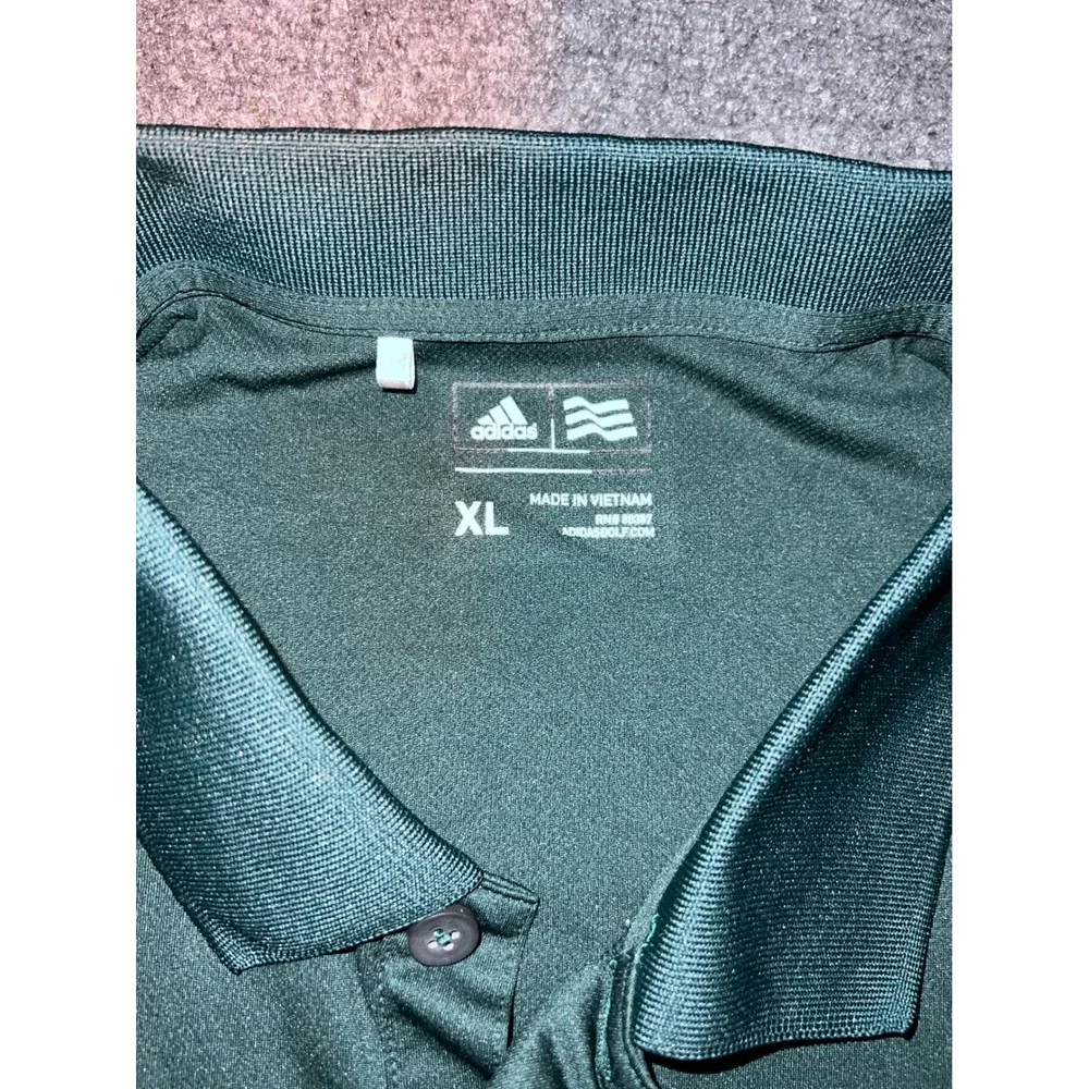 Adidas Palmilla Golf Polo Shirt Mens XL Dark Green Short Sleeve Polyester